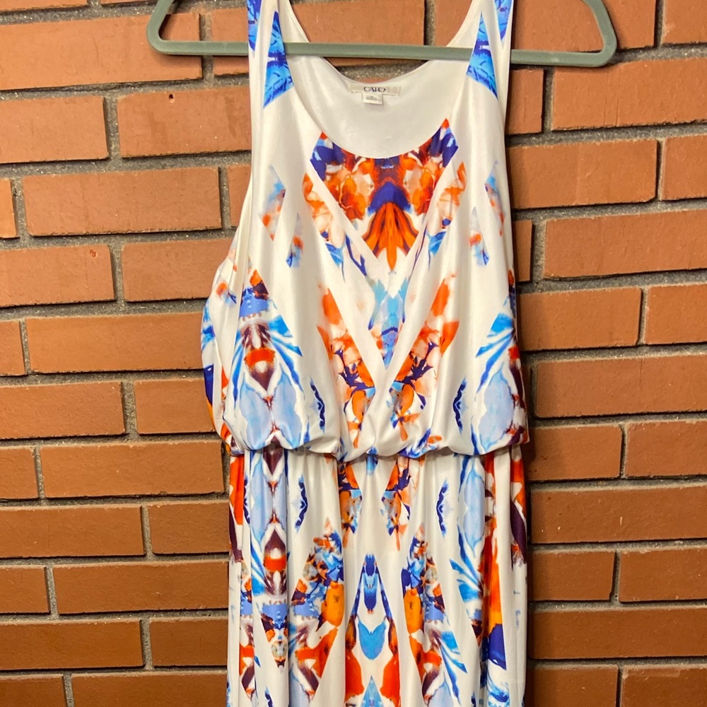 Sleeveless colorful Maxi dress - Picture 1 of 5
